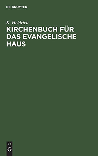 Kirchenbuch für das evangelische Haus