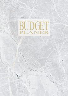 Budget Planer: XXL Budgetplaner Organizer Buch für die Budgetplanung | Geeignet als Haushaltsbuch, Finanzplaner oder Kassenbuch | Kostenbuch zum eintragen | Marmor Optik