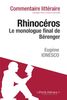Rhinocéros de Ionesco - Le monologue final de Bérenger (Commentaire)