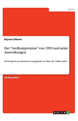 Der Asylkompromiss von 1993 und seine Auswirkungen: Ein Vergleich zur deutschen Asylpolitik seit Mitte der 1980er Jahre
