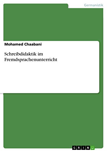 Schreibdidaktik im Fremdsprachenunterricht