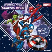 Marvel : Mon colo avec stickers métal : Des stickers métal en bonus !