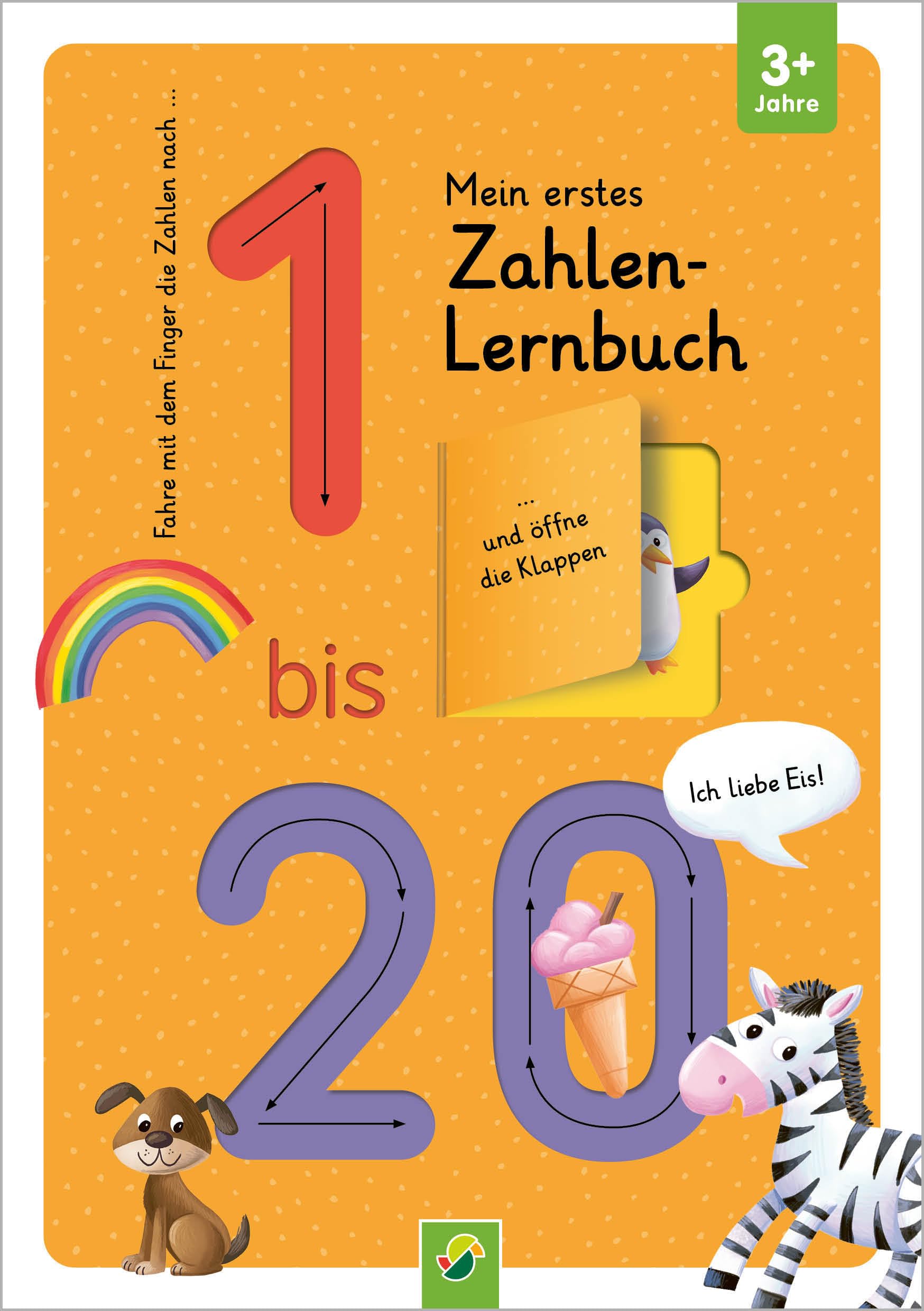Mein erstes Zahlen Lernbuch mit Spurrillen und Klappen: Fahre mit dem Finger die Buchstaben nach und öffne die Klappen I Ab 3 Jahren