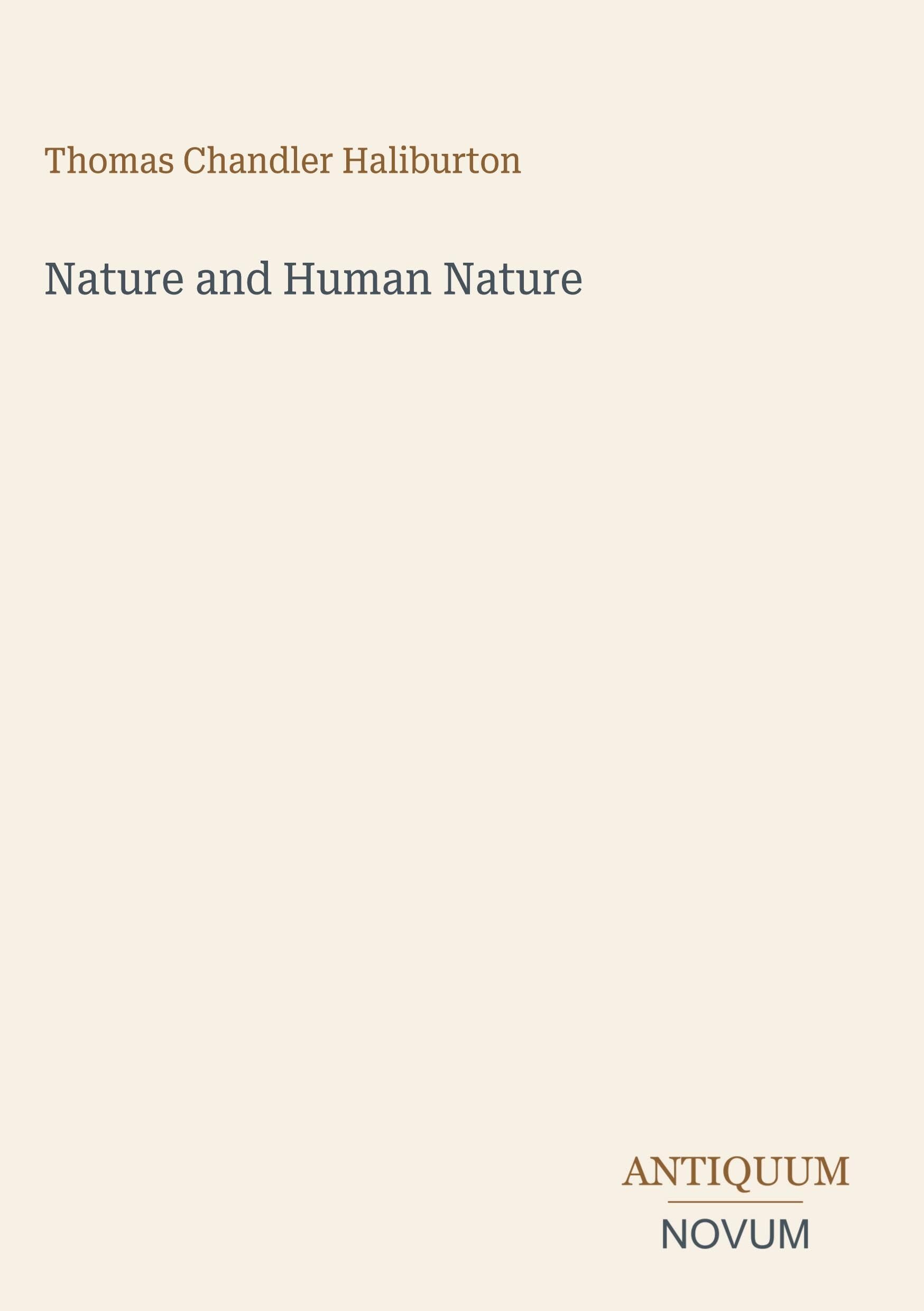 Nature and Human Nature