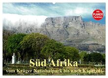 Süd Afrika - vom Krüger Nationalpark bis nach Kapstadt (Wandkalender 2023 DIN A2 quer), Calvendo Monatskalender