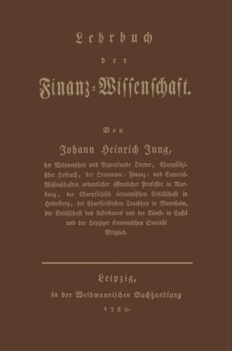 Lehrbuch der Finanz-Wissenschaft (German Edition)
