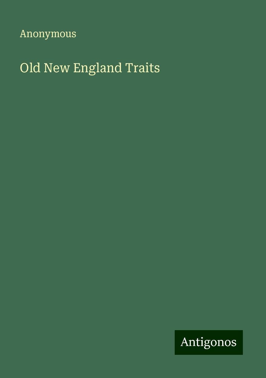 Old New England Traits