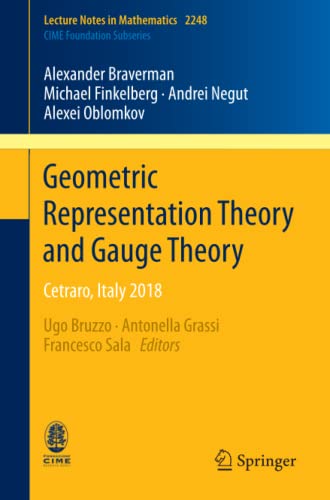 Geometric Representation Theory and Gauge Theory: Cetraro, Italy 2018 (Lecture Notes in Mathematics, Band 2248)