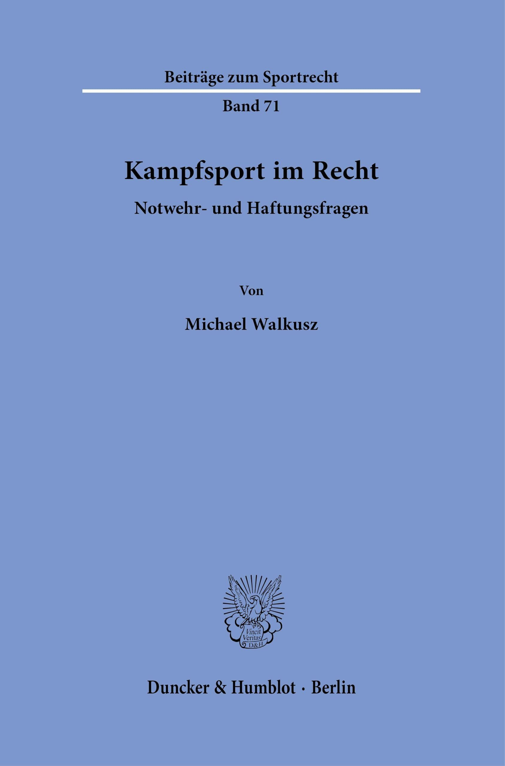 Kampfsport im Recht