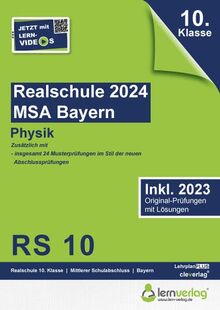 Original-Prüfungen Realschule Bayern 2024 Physik: MSA Realschule Bayern 2024 Physik