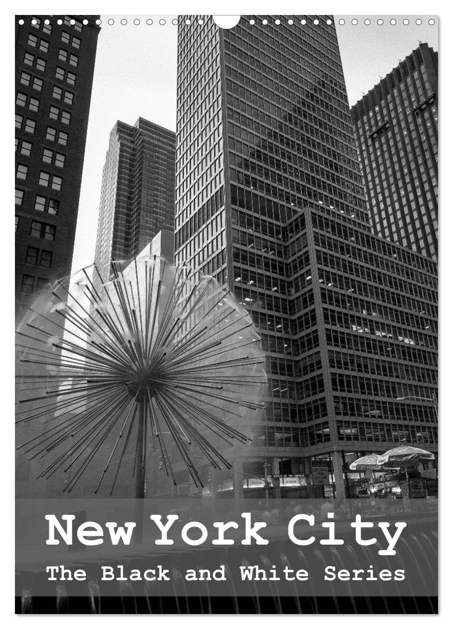 New York City (Wall Calendar 2026 DIN A3 portrait), CALVENDO 12 Month Wall Calendar: The Black and White Series