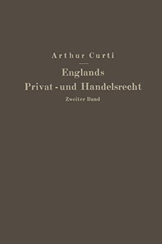 Englands Privat- und Handelsrecht: Zweiter Band Handelsrecht