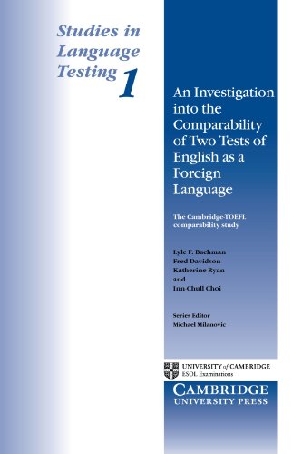 Studies in Language Testing 1: An Investigation into the Comparability of Two Tests of English as a Foreign Language