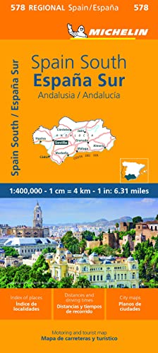 Michelin Andalusien: Straßen- und Tourismuskarte 1:400 000 (MICHELIN Regionalkarten)
