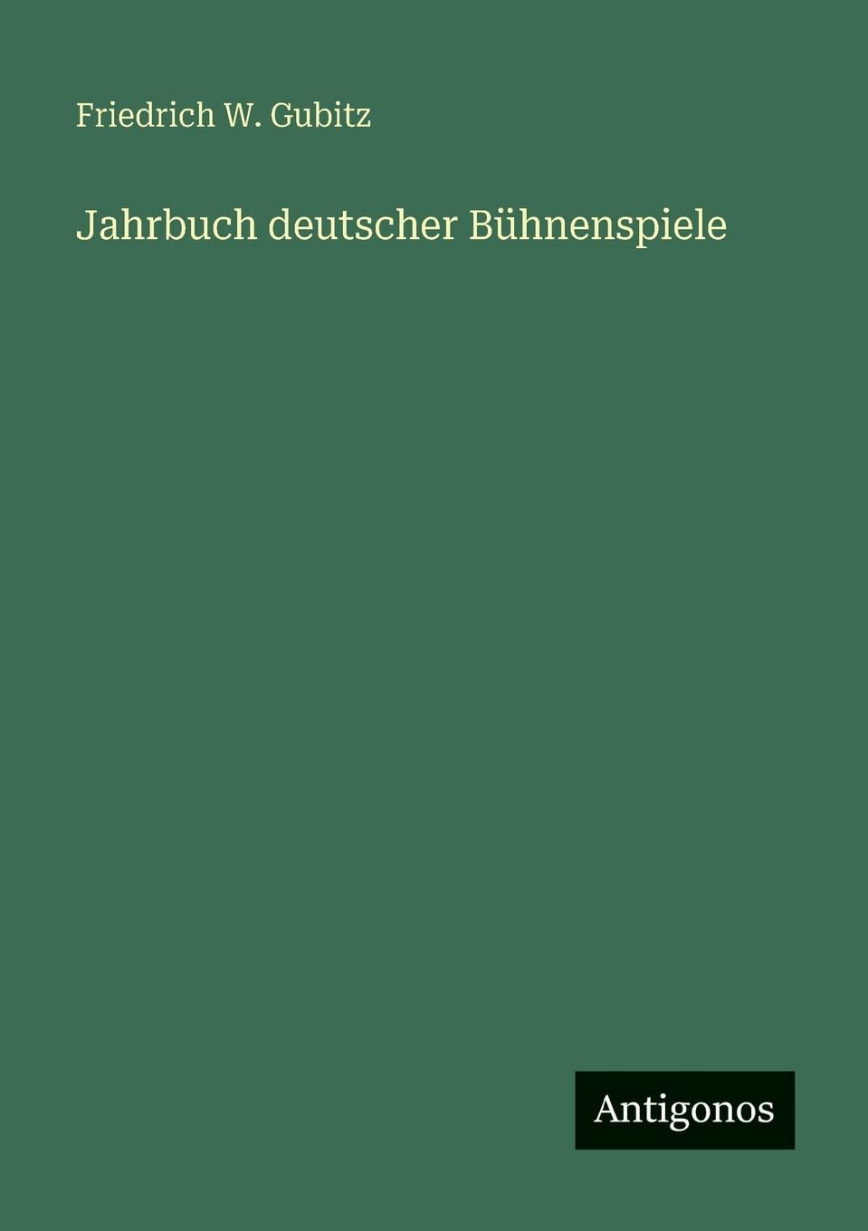 Jahrbuch deutscher Bühnenspiele