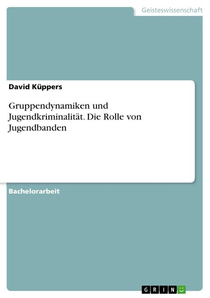Gruppendynamiken und Jugendkriminalität. Die Rolle von Jugendbanden