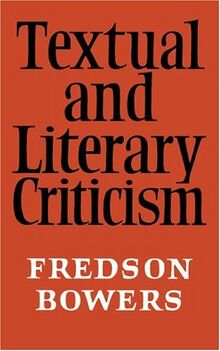 Textual and Literary Criticism