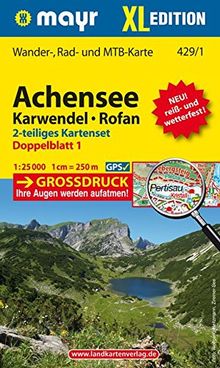 Achensee - Karwendel - Rofan XL (2-Karten-Set): Wander-, Rad- und Mountainbikekarte. GPS-genau. 1:25000 (Mayr Wanderkarten)