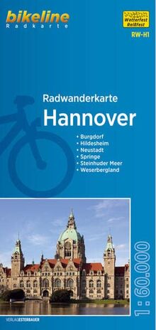 Radwanderkarte Hannover RW-H1: Burgdorf - Hildesheim - Neustadt - Weserbergland - Steinhuder Meer - Springe (bikeline Radwanderkarte)