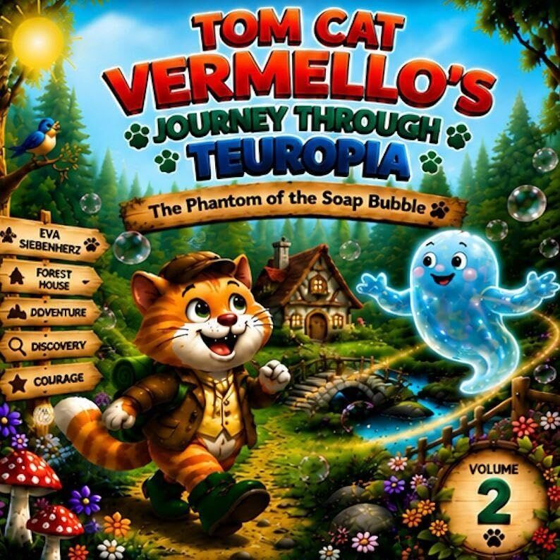 The Soap Bubble Spirit: Humorous, child-friendly cat stories in 14 chapters, published as individual volumes