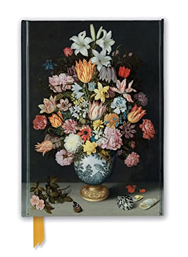 Premium Notizbuch DIN A5: Bosschaert the Elder, Stillleben Blumen in Wan-Li Vase: Unser hochwertiges, liniertes Blankbook mit festem, künstlerisch ... Notizbuch DIN A 5 mit Magnetverschluss)