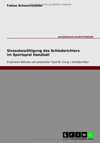 Stressbewältigung des Schiedsrichters im Sportspiel Handball