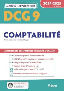 DCG 9, comptabilité : manuel + applications : 2024-2025