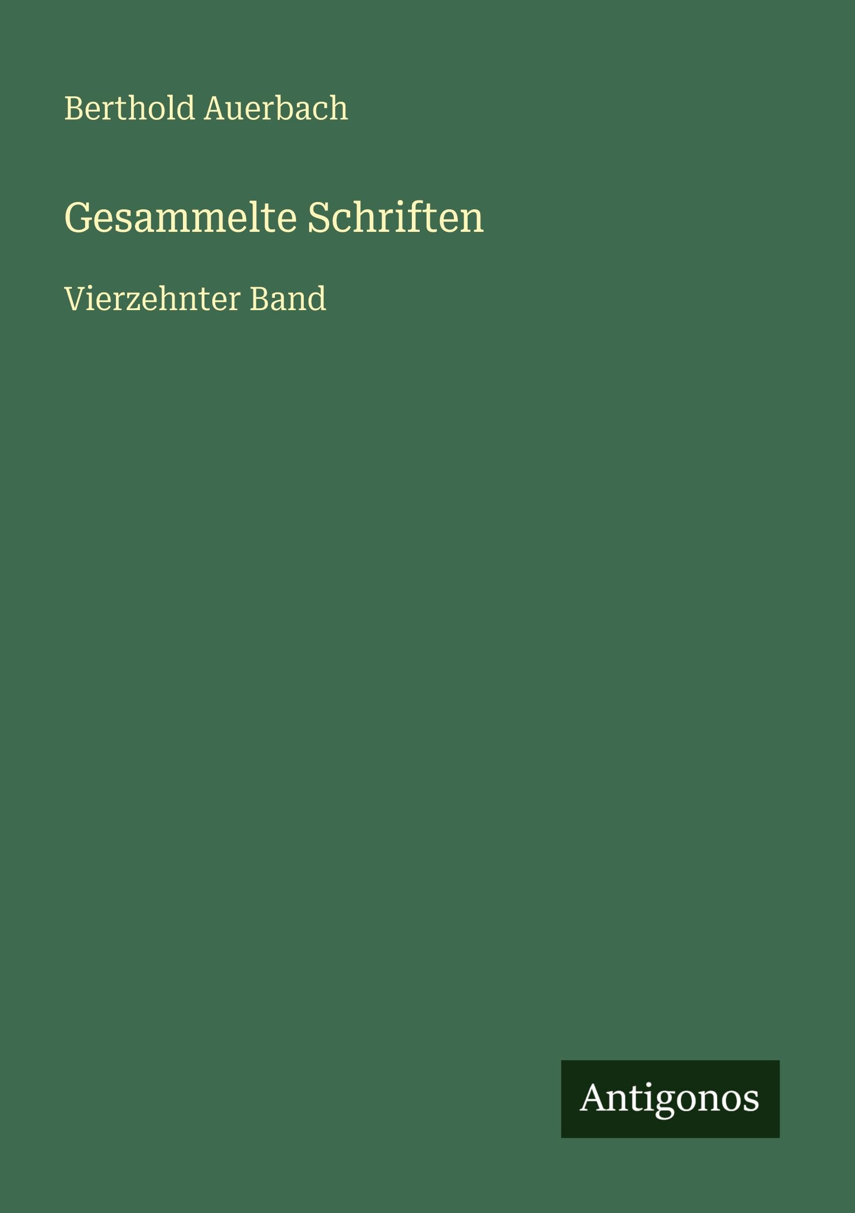 Gesammelte Schriften: Vierzehnter Band