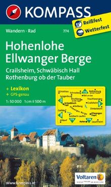 Hohenlohe - Ellwanger Berge 1 : 50 000: Crailsheim, Schwäbisch Hall, Rothenburg ob der Tauber. Wandern / Rad