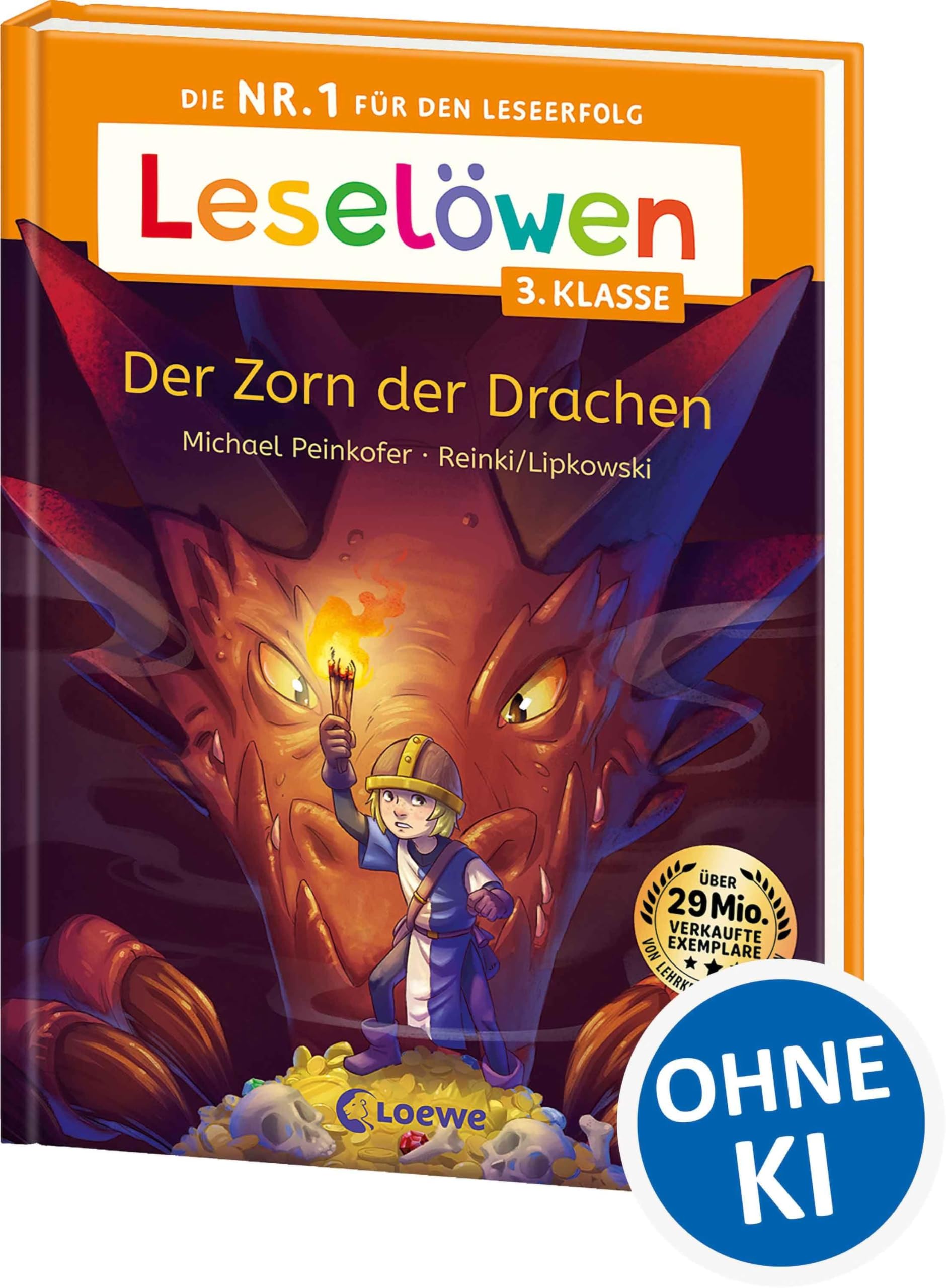Leselöwen 3. Klasse - Der Zorn der Drachen: Die Nr. 1 für den Leseerfolg - Mit Leselernschrift ABeZeh - Lesespaß für Kinder ab 8 Jahren
