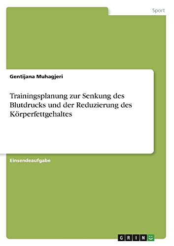 Trainingsplanung zur Senkung des Blutdrucks und der Reduzierung des Körperfettgehaltes