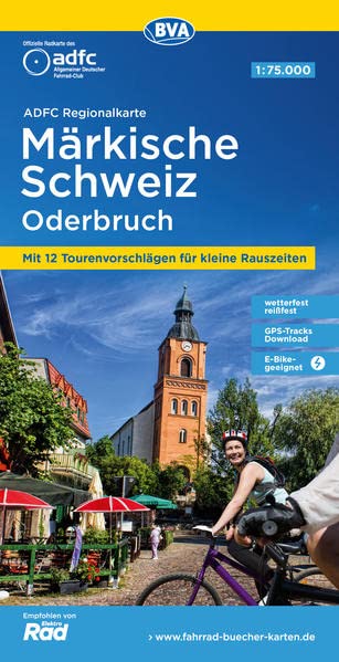 ADFC-Regionalkarte Märkische Schweiz Oderbruch,1:75.000, reiß- und wetterfest, GPS-Tracks Download (ADFC-Regionalkarte 1:75000)