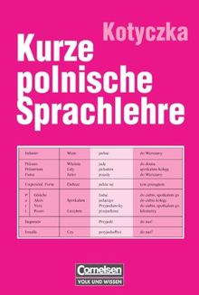 Kurze polnische Sprachlehre von Kotyczka, Josef | Buch | Zustand gut