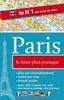 Paris, le mini-plan pratique (métro, RER, tramway, stations Vélib', index des rues, sens uniques, parkings) - Couverture plastique