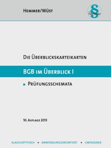 BGB im Überblick 1. Übersichtskarten: Zivilrecht. BGB AT. Schuldrecht. Sachenrecht