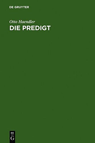 Die Predigt: Tiefenpsychologische Grundlagen und Grundfragen