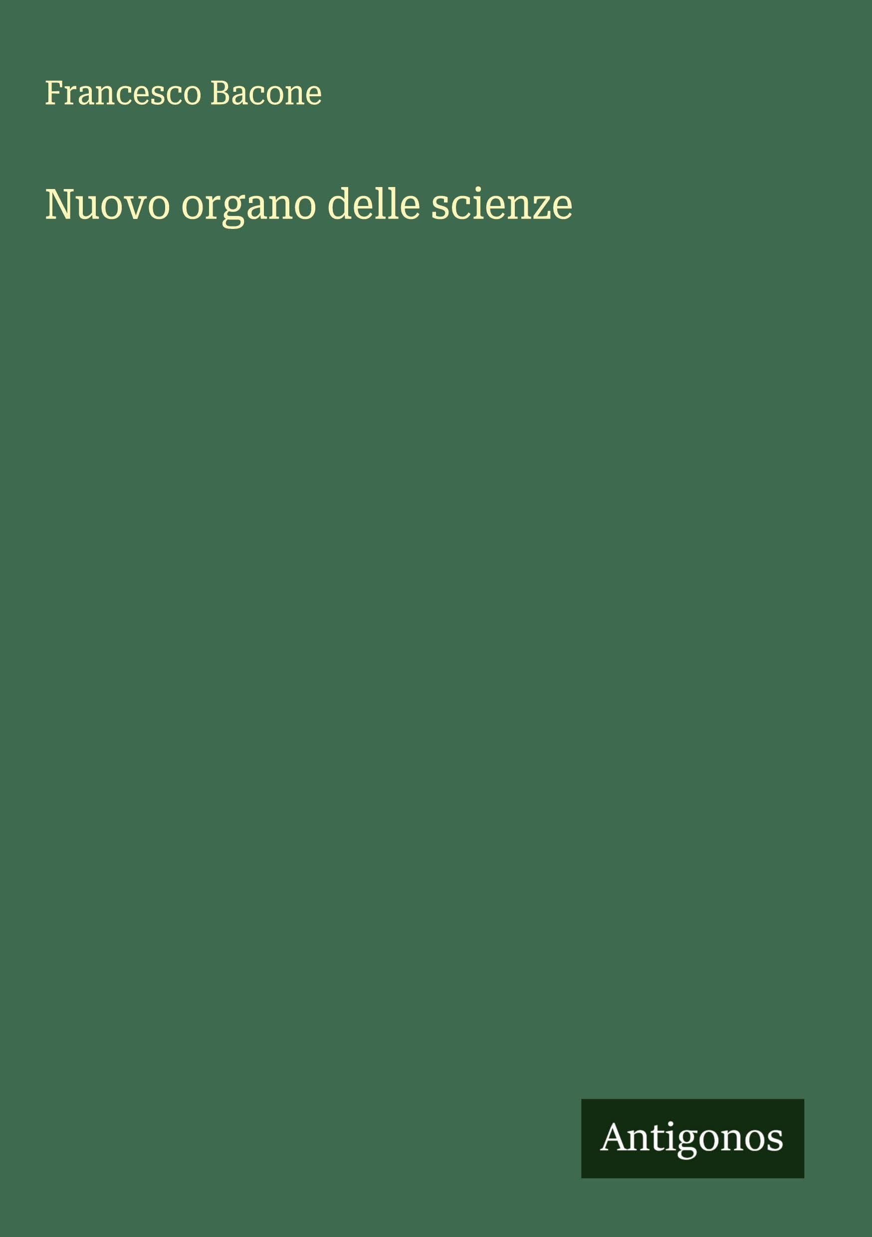 Nuovo organo delle scienze