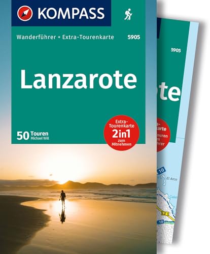 KOMPASS Wanderführer Lanzarote, 50 Touren mit Extra-Tourenkarte: GPSDaten zum Download