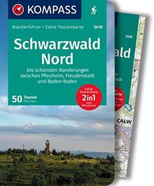 KOMPASS Wanderführer 5410 Schwarzwald Nord, Die schönsten Wanderungen zwischen Pforzheim, Freudenstadt und Baden-Baden: Wanderführer mit Extra-Tourenkarte 1:50.000, 50 Touren, GPX-Daten zum Download