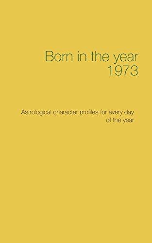 Born in the year 1973: Astrological character profiles for every day of the year