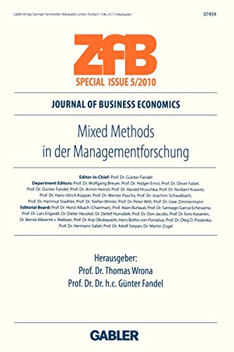 Mixed Methods In der Managementforschung (ZfB Special Issue) (German Edition)