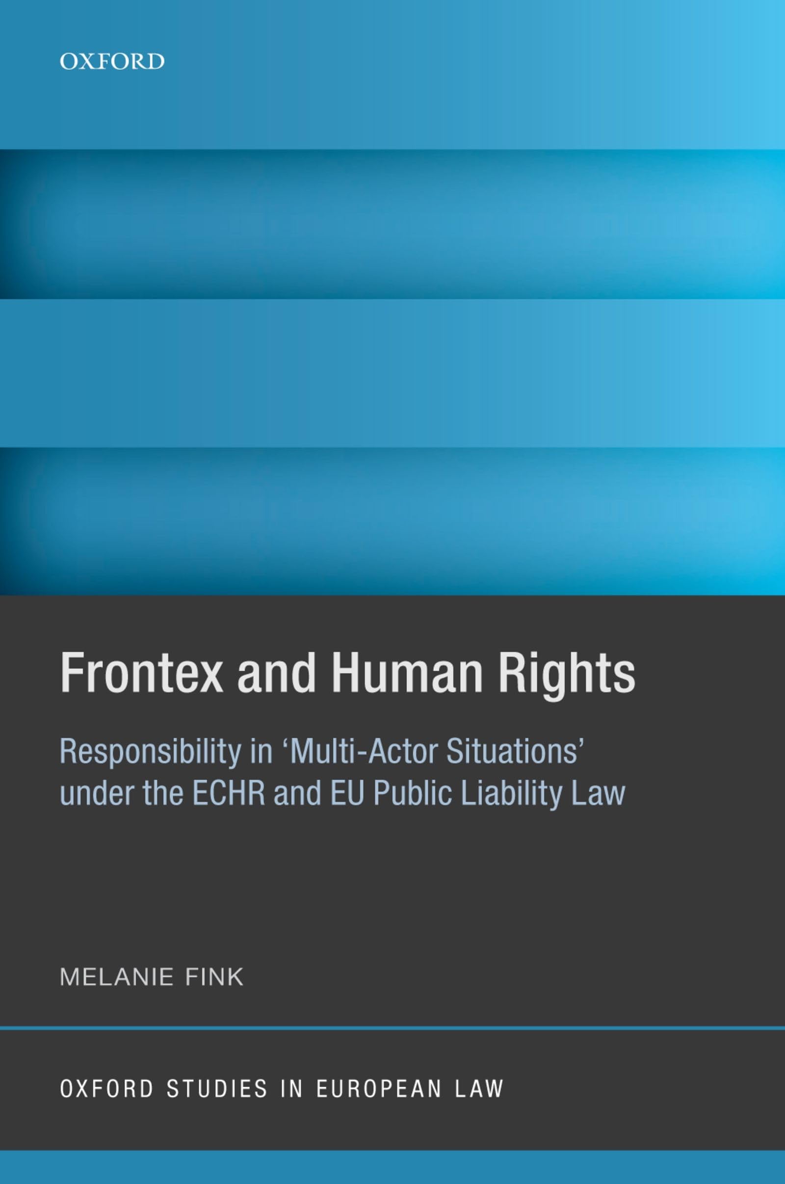 Frontex and Human Rights: Responsibility in 'multi-Actor Situations' Under the Echr and Eu Public Liability Law (Oxford Studies in European Law)