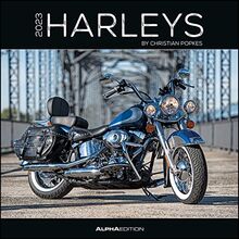 Harleys 2023 - Broschürenkalender 30x30 cm (30x60 geöffnet) - Kalender mit Platz für Notizen - Motorräder - Bildkalender - Wandplaner - Harley-Davidson