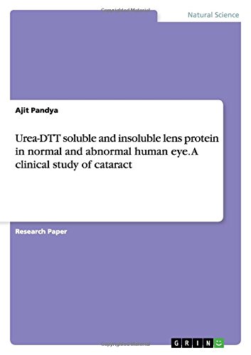 Urea-DTT soluble and insoluble lens protein in normal and abnormal human eye. A clinical study of cataract