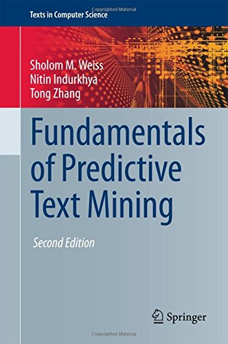 Fundamentals of Predictive Text Mining (Texts in Computer Science)