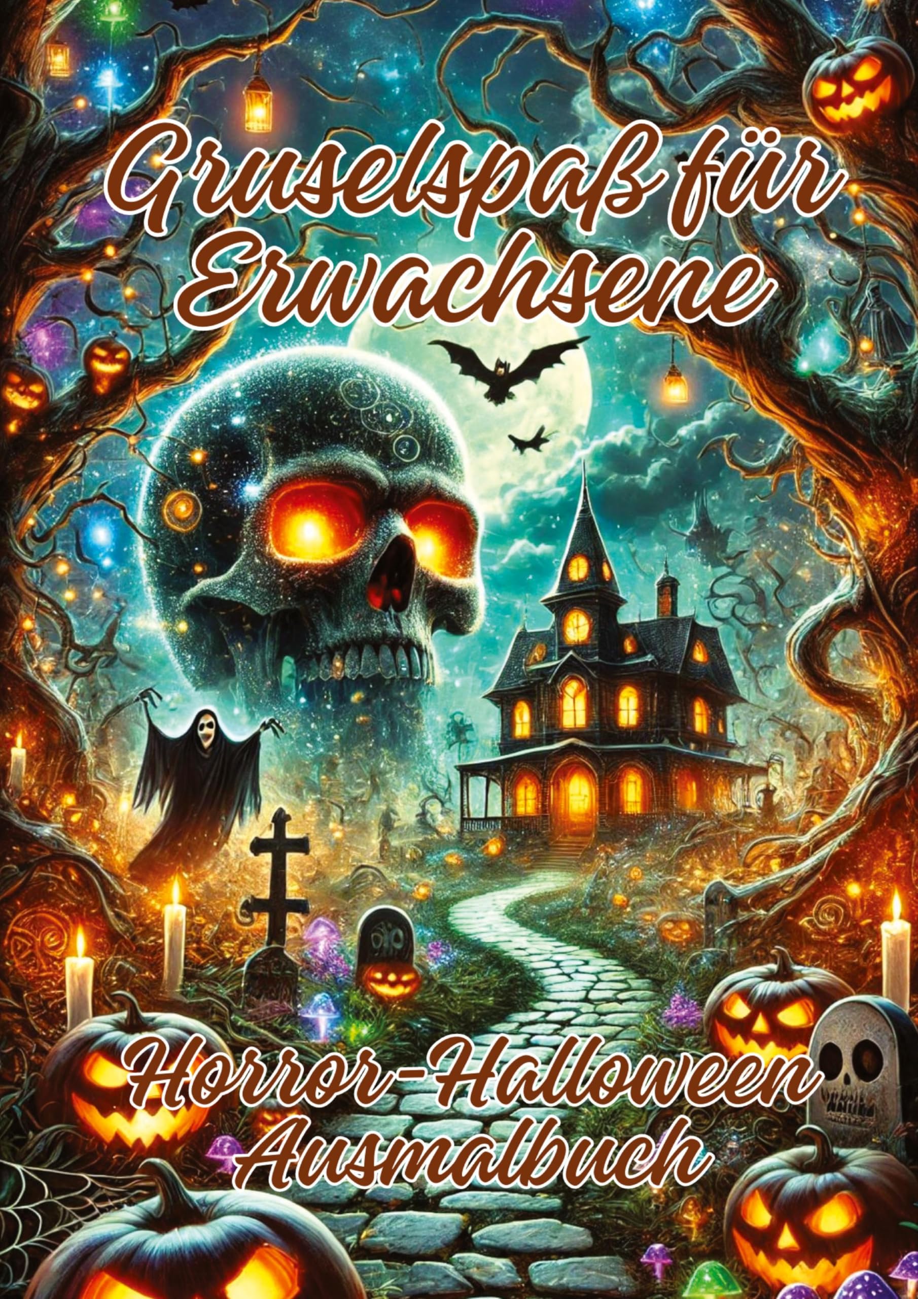 Gruselspaß für Erwachsene: Horror-Halloween Ausmalbuch
