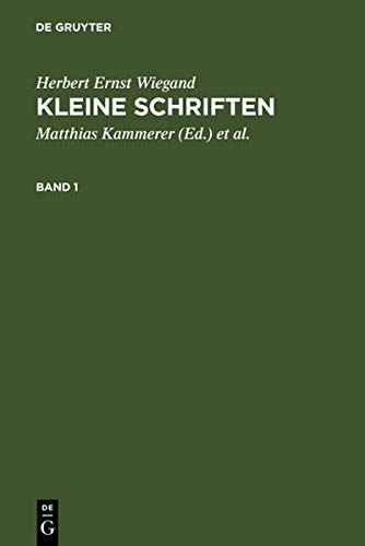 Kleine Schriften: Eine Auswahl aus den Jahren 1970-1999 in zwei Bänden. Bd 1: 1970-1988. Bd 2: 1988-1999