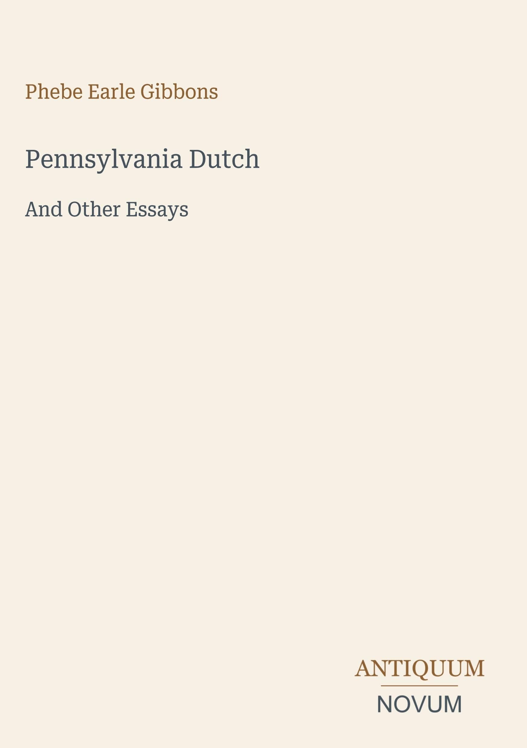 Pennsylvania Dutch