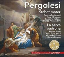 Pergolesi : Stabat Mater - La serva padrona. Bertagnoli, Mingardo, Scoto, Alessandrini, Fasano. von Bertagnoli/Mingardo/Scotto | CD | Zustand sehr gut