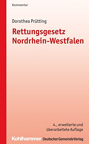 Rettungsgesetz Nordrhein-Westfalen (RettG NRW) Kommentar - Dorothea Prütting Kartoniert (TB)